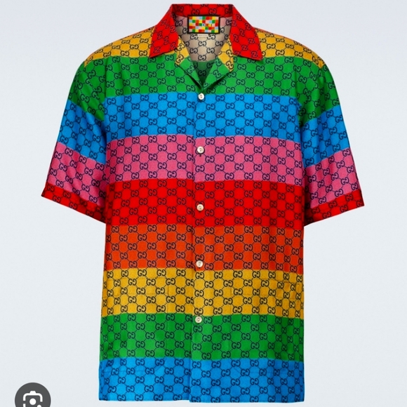 Gucci GG Multicolor epaulette twill shirt - Picture 2 of 6